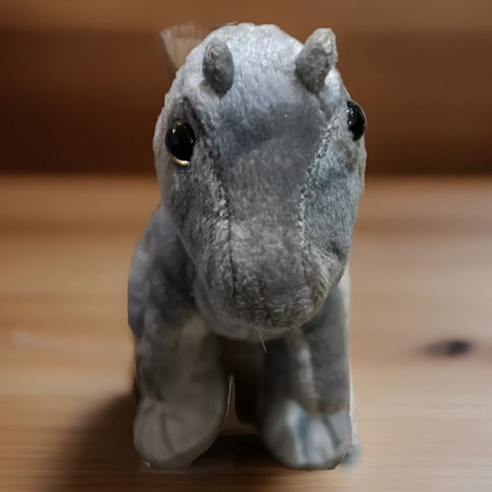 JURASSIC WORLD Dinosaur PLUSH GRAY SMALL SOFT DINOSAUR T REX STUFFIE 12”